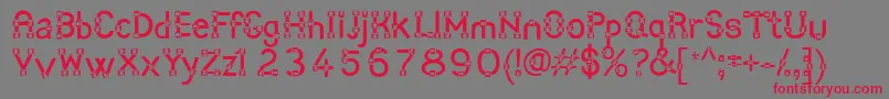 Angot Font – Red Fonts on Gray Background