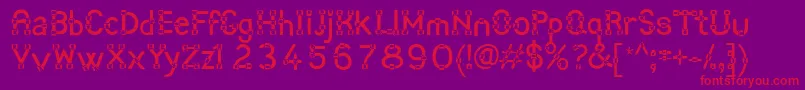 Angot Font – Red Fonts on Purple Background