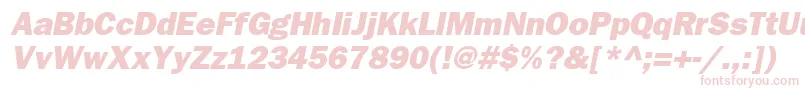 fuente FrankfurtgothicheavyItalic – Fuentes Rosadas Sobre Fondo Blanco