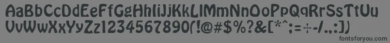 CyrillichoverNormal-Schriftart – Schwarze Schriften auf grauem Hintergrund