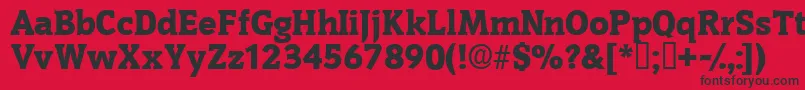 Police Oritdisplayssk – polices noires sur fond rouge