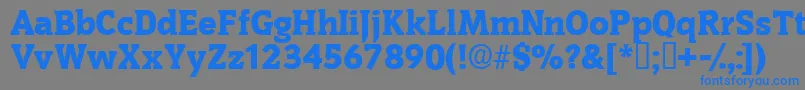 Oritdisplayssk Font – Blue Fonts on Gray Background