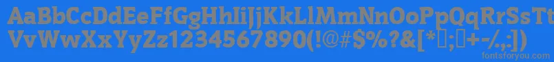 Oritdisplayssk Font – Gray Fonts on Blue Background