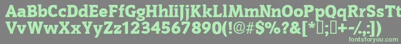 Oritdisplayssk Font – Green Fonts on Gray Background