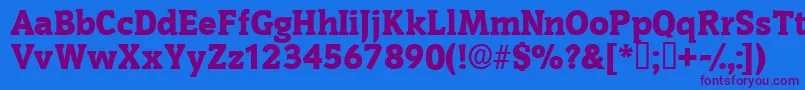 Oritdisplayssk Font – Purple Fonts on Blue Background