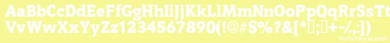 Oritdisplayssk Font – White Fonts on Yellow Background