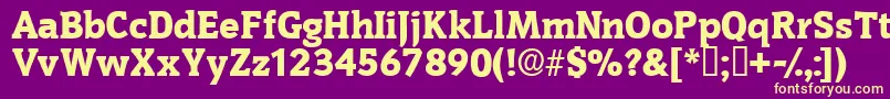 Oritdisplayssk Font – Yellow Fonts on Purple Background