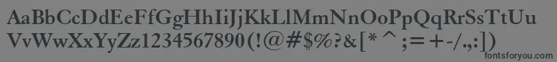 Eleggarb Font – Black Fonts on Gray Background