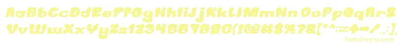 CreamyButterBoldItalic Font – Yellow Fonts