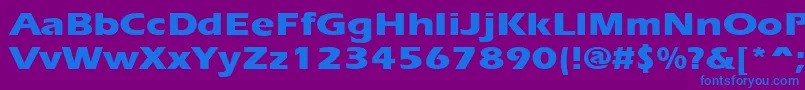 More about ErgoeextraboldexpandedRegular Font ErgoeextraboldexpandedRegular Font – Blue Fonts on Purple Background