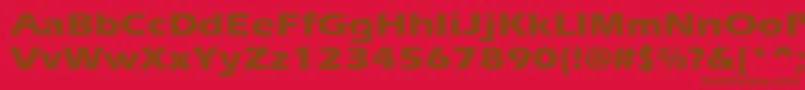 ErgoeextraboldexpandedRegular Font – Brown Fonts on Red Background