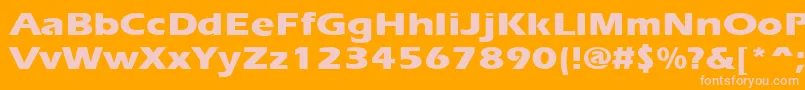 More about ErgoeextraboldexpandedRegular Font ErgoeextraboldexpandedRegular Font – Pink Fonts on Orange Background