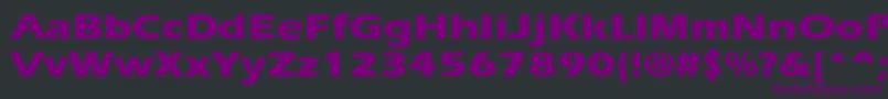 ErgoeextraboldexpandedRegular Font – Purple Fonts on Black Background