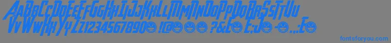 AvengeanceHeroicAvengerBi Font – Blue Fonts on Gray Background