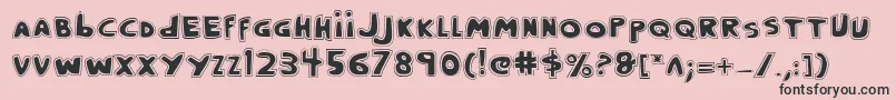 CrappityCrapCrapPro Font – Black Fonts on Pink Background