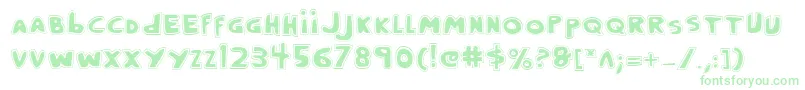 CrappityCrapCrapPro Font – Green Fonts on White Background