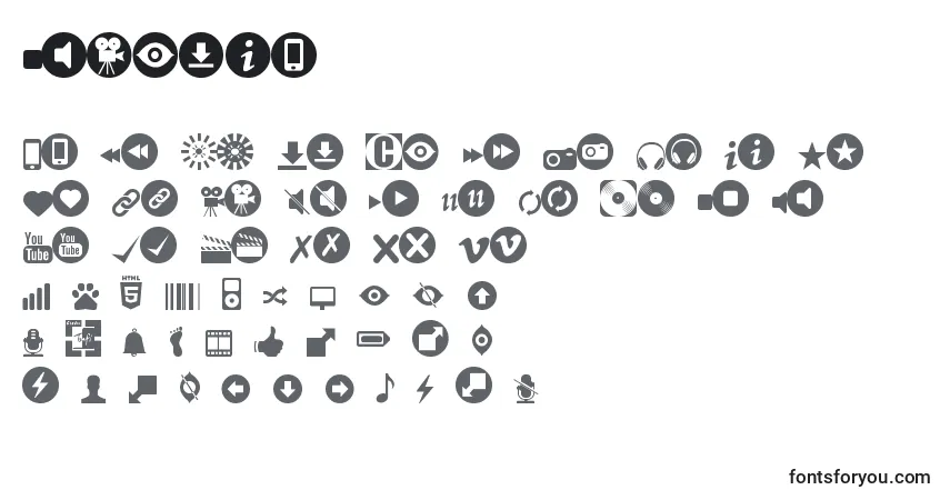 Schriftart Stmedia (108938) – Alphabet, Zahlen, spezielle Symbole