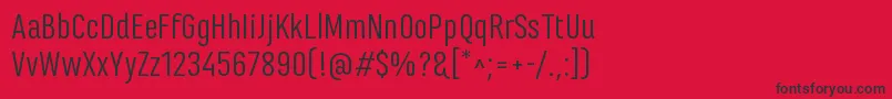 MarianinaFyRegular Font – Black Fonts on Red Background