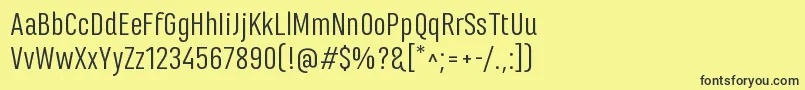 MarianinaFyRegular Font – Black Fonts on Yellow Background