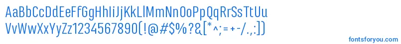 MarianinaFyRegular Font – Blue Fonts on White Background