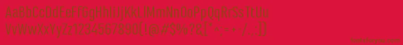 MarianinaFyRegular Font – Brown Fonts on Red Background