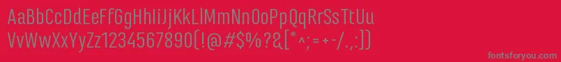 MarianinaFyRegular Font – Gray Fonts on Red Background