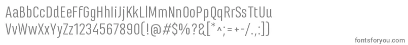 フォントMarianinaFyRegular – 白い背景に灰色の文字