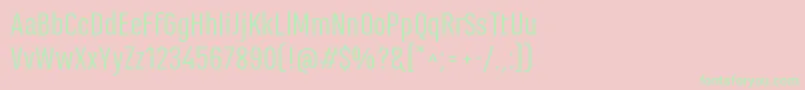 MarianinaFyRegular Font – Green Fonts on Pink Background