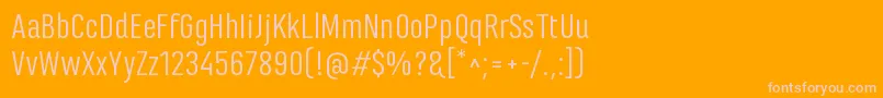 MarianinaFyRegular Font – Pink Fonts on Orange Background
