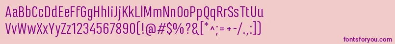 MarianinaFyRegular Font – Purple Fonts on Pink Background