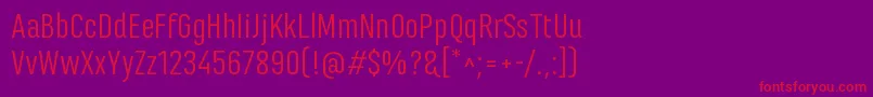 MarianinaFyRegular Font – Red Fonts on Purple Background
