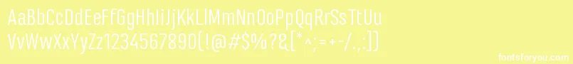 MarianinaFyRegular Font – White Fonts on Yellow Background