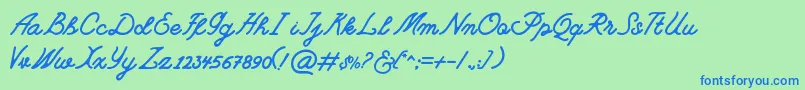 Подробнее о шрифте CampgroundfreedemoRegular Шрифт CampgroundfreedemoRegular – синие шрифты на зелёном фоне