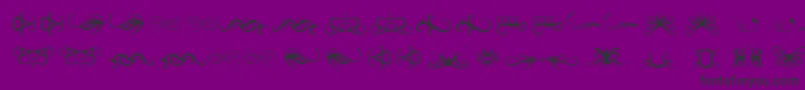 Tearsofjoy Font – Black Fonts on Purple Background