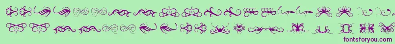 Tearsofjoy Font – Purple Fonts on Green Background