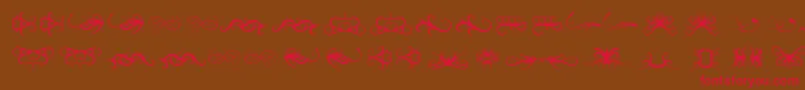 Tearsofjoy Font – Red Fonts on Brown Background