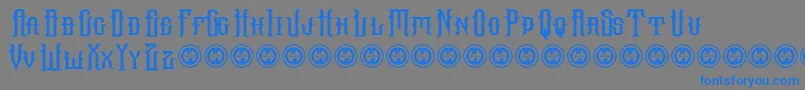 Hallowgrave Font – Blue Fonts on Gray Background