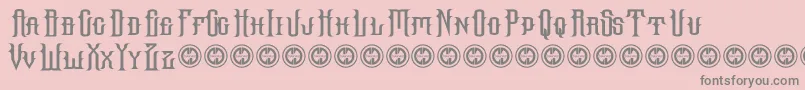 Hallowgrave Font – Gray Fonts on Pink Background