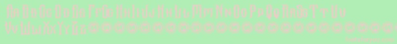 Hallowgrave Font – Pink Fonts on Green Background