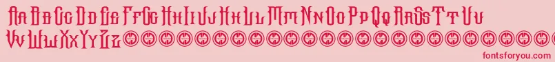 Hallowgrave Font – Red Fonts on Pink Background