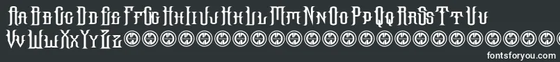 Шрифт Hallowgrave – белые шрифты на чёрном фоне