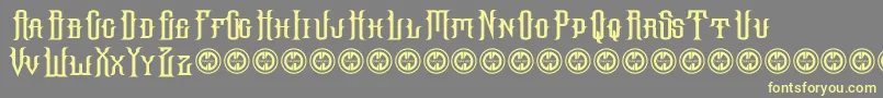 Hallowgrave Font – Yellow Fonts on Gray Background