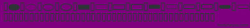 WeSimpleButtons-fontti – mustat fontit violetilla taustalla