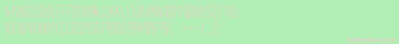 Alienleagueiileft Font – Pink Fonts on Green Background