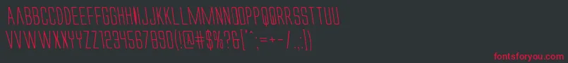 Alienleagueiileft Font – Red Fonts on Black Background