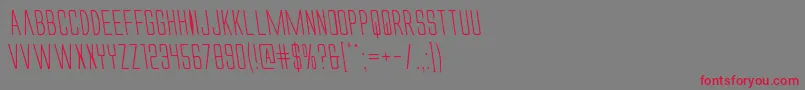 Alienleagueiileft Font – Red Fonts on Gray Background