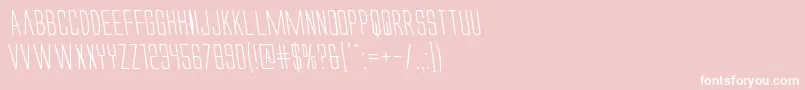 Alienleagueiileft Font – White Fonts on Pink Background