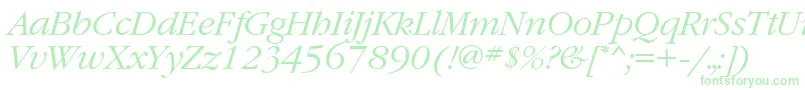 fuente GaramondattItalic – Fuentes Verdes