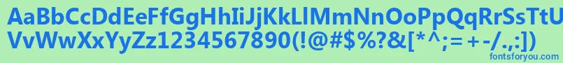 SegoeUiРџРѕР»СѓР¶РёСЂРЅС‹Р№ Font – Blue Fonts on Green Background