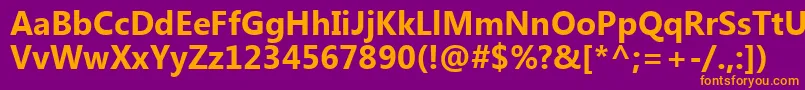 SegoeUiРџРѕР»СѓР¶РёСЂРЅС‹Р№ Font – Orange Fonts on Purple Background